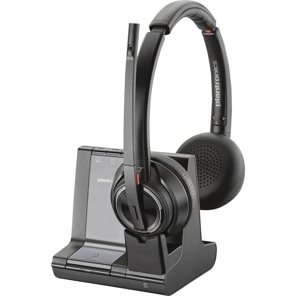 Poly Headset System, Stereo, 7-3/10"Wx8-1/2"Lx8-3/10"H, Black PLNW8220M